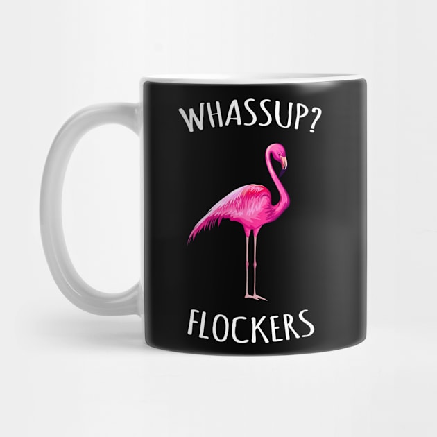 Whassup? Flockers Pink Flamingo Painting by HCMGift